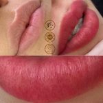 Ημιμόνιμο μακιγιαζ χειλιών -aquarelle lips - κέντρο μονιμης ομορφιας - ινστιτούτο ημιμόνιμου μακιγιάζ - before/after