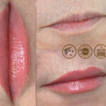 Ημιμόνιμο μακιγιαζ χειλιών -aquarelle lips - κέντρο μονιμης ομορφιας - ινστιτούτο ημιμόνιμου μακιγιάζ - before/after