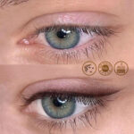 Ημιμόνιμο Μακιγιάζ Βλεφάρων- Ημιμόνιμο Μακιγιάζ ματιών - eyeliner,με σκιά καφέ χρώμα